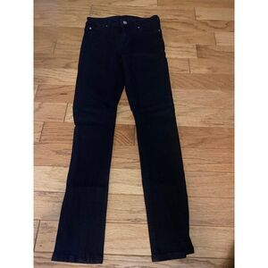 ASOS, women's black cotton low rise skinny jeans size W26 L30